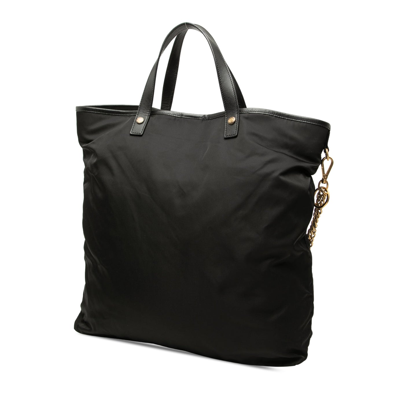 Prada Saffiano Trimmed Tessuto Animalier Dragon Satchel
