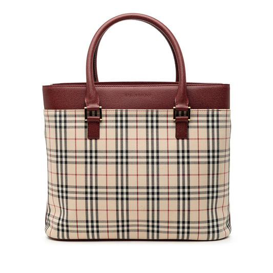 Burberry House Check Canvas Tote