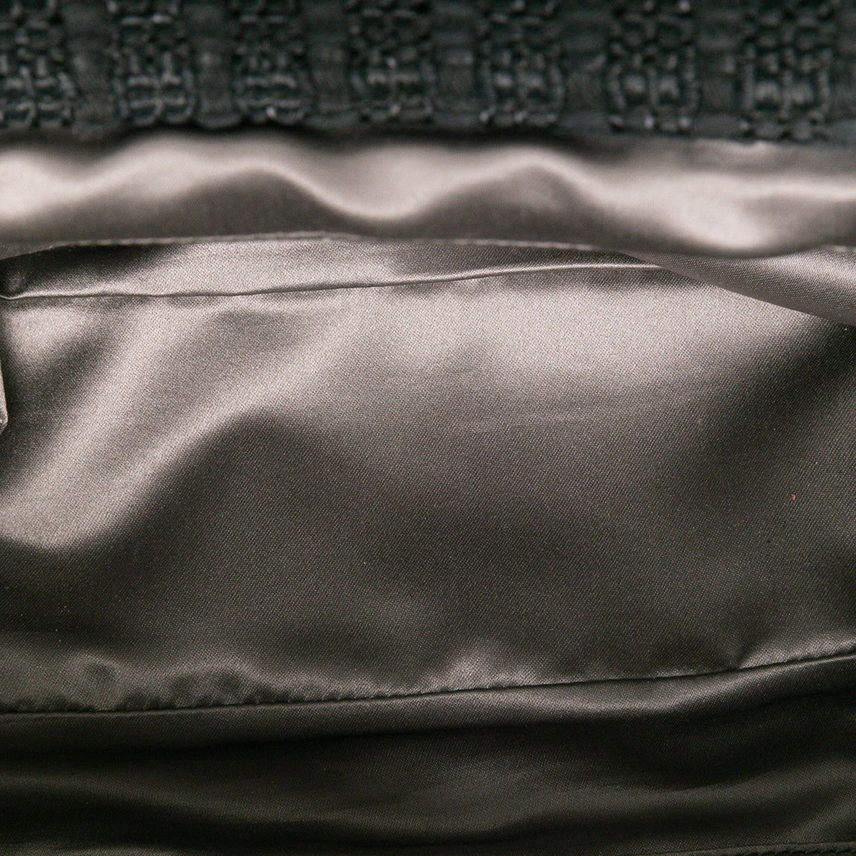 Chanel Quilted Glazed Calfskin and Tweed Portobello Tote — Black