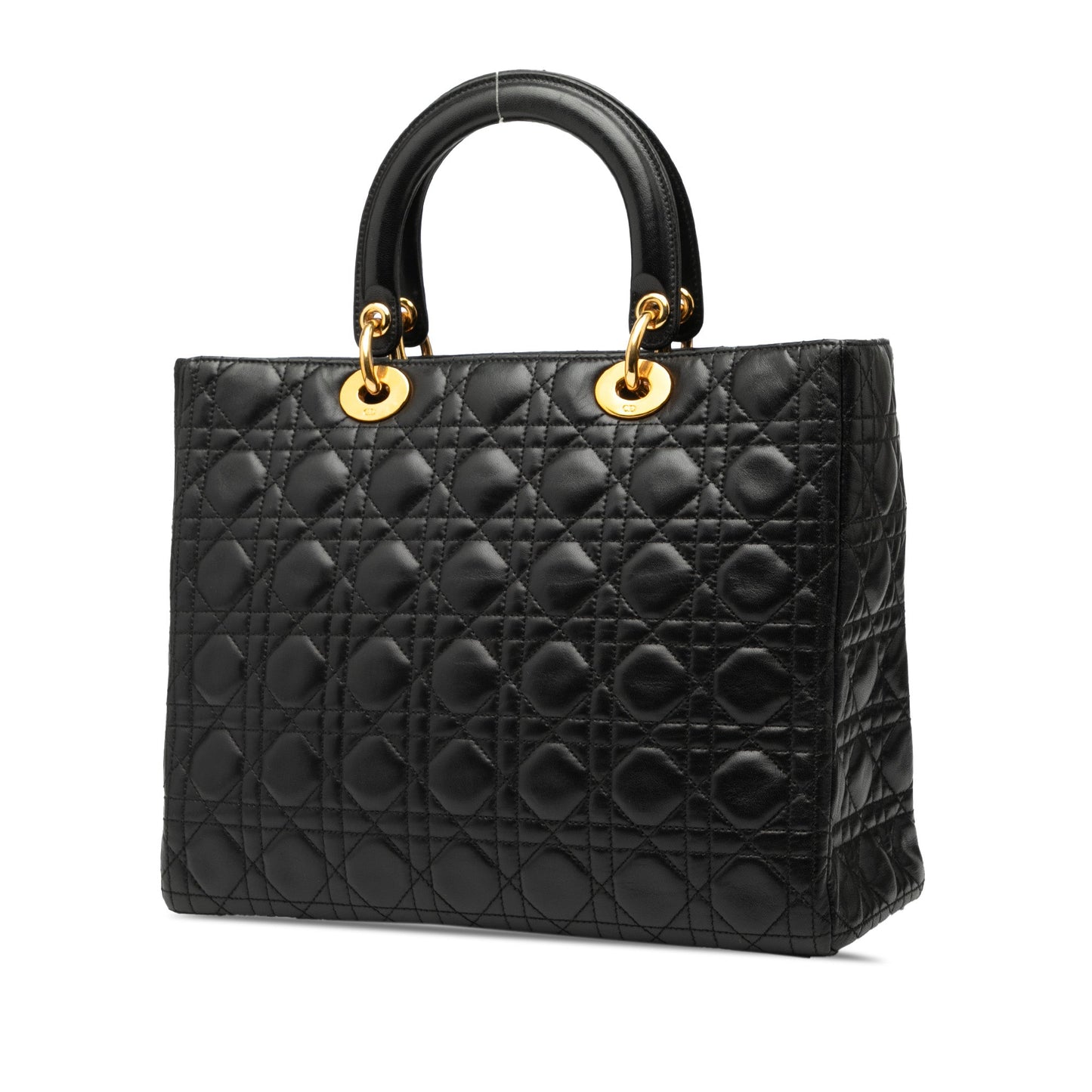 Dior Large Lambskin Cannage Lady Dior