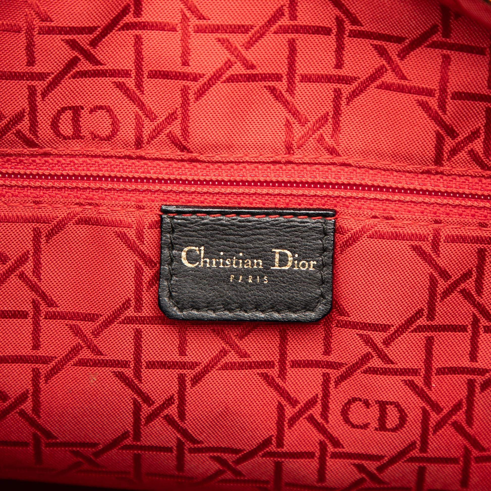 Dior Large Lambskin Cannage Lady Dior