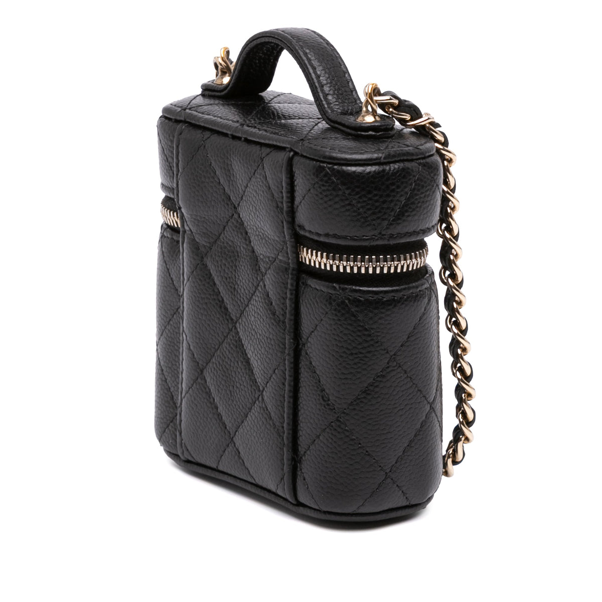 Chanel Mini Caviar Handle with Care Vanity Case