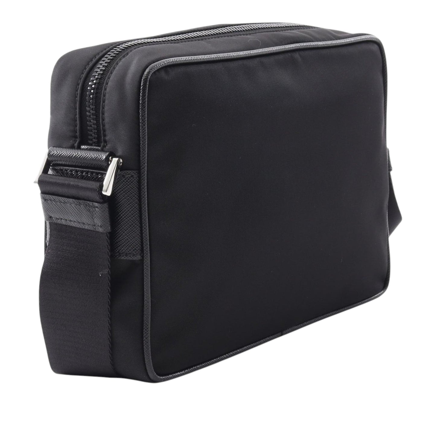 Prada Saffiano Trimmed Tessuto Camera Bag