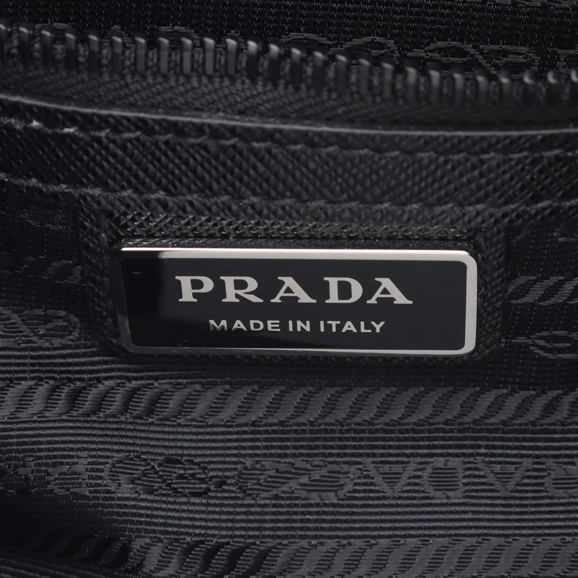 Prada Saffiano Trimmed Tessuto Camera Bag