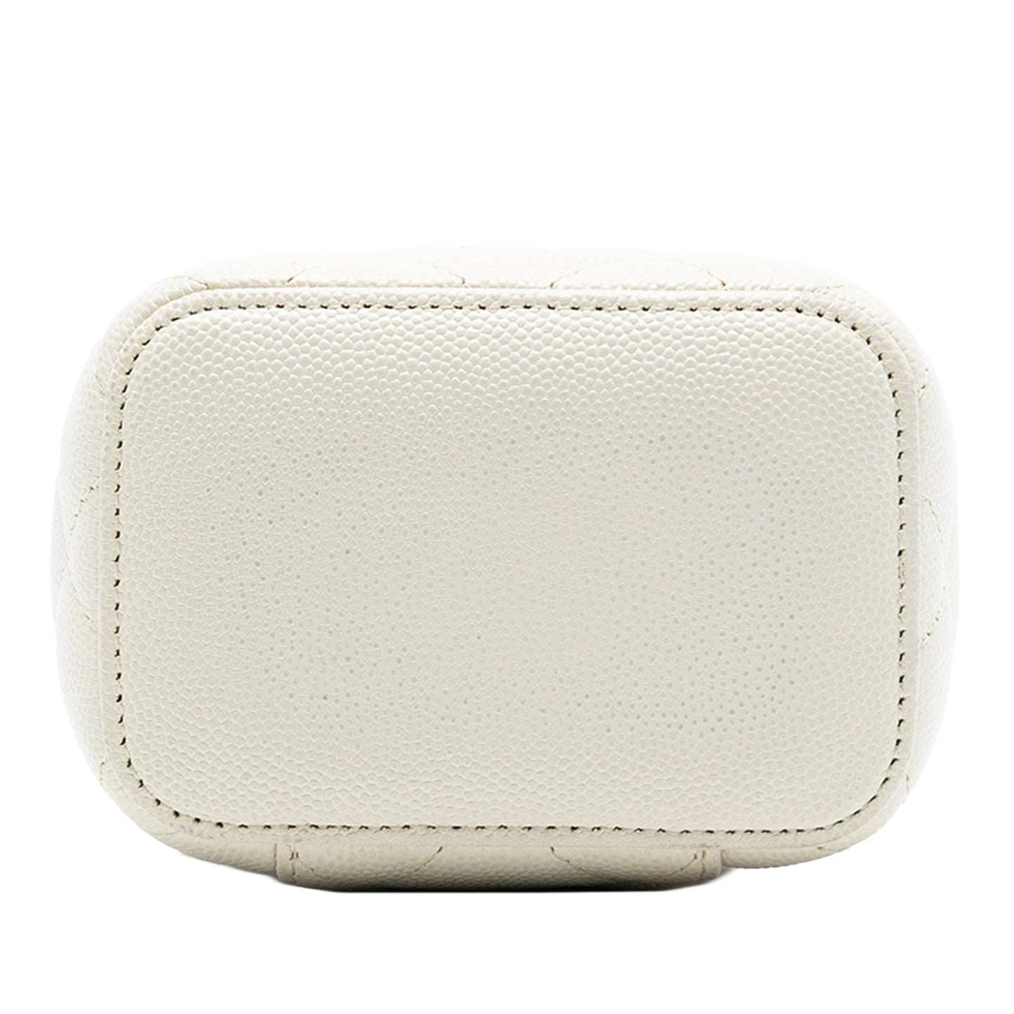 Chanel Mini CC Quilted Caviar Vanity Case with Chain
