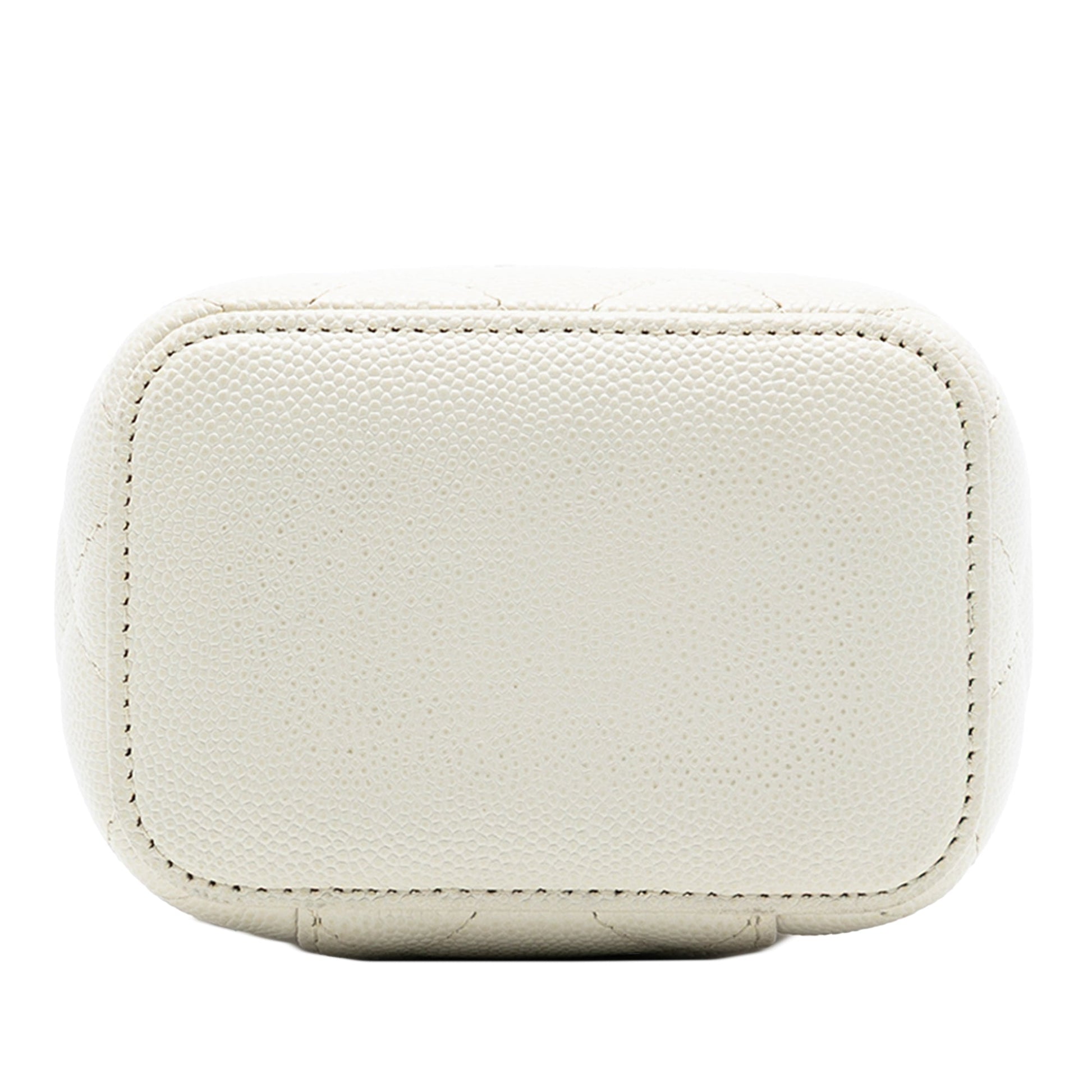Chanel Mini CC Quilted Caviar Vanity Case with Chain