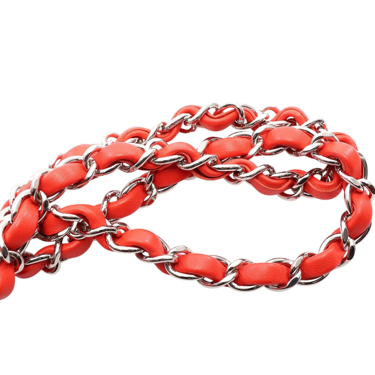 Chanel Mini Square Classic Lambskin Single Flap — Red