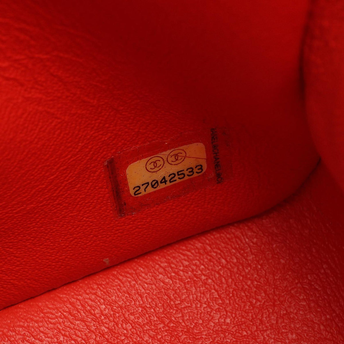 Chanel Mini Square Classic Lambskin Single Flap — Red