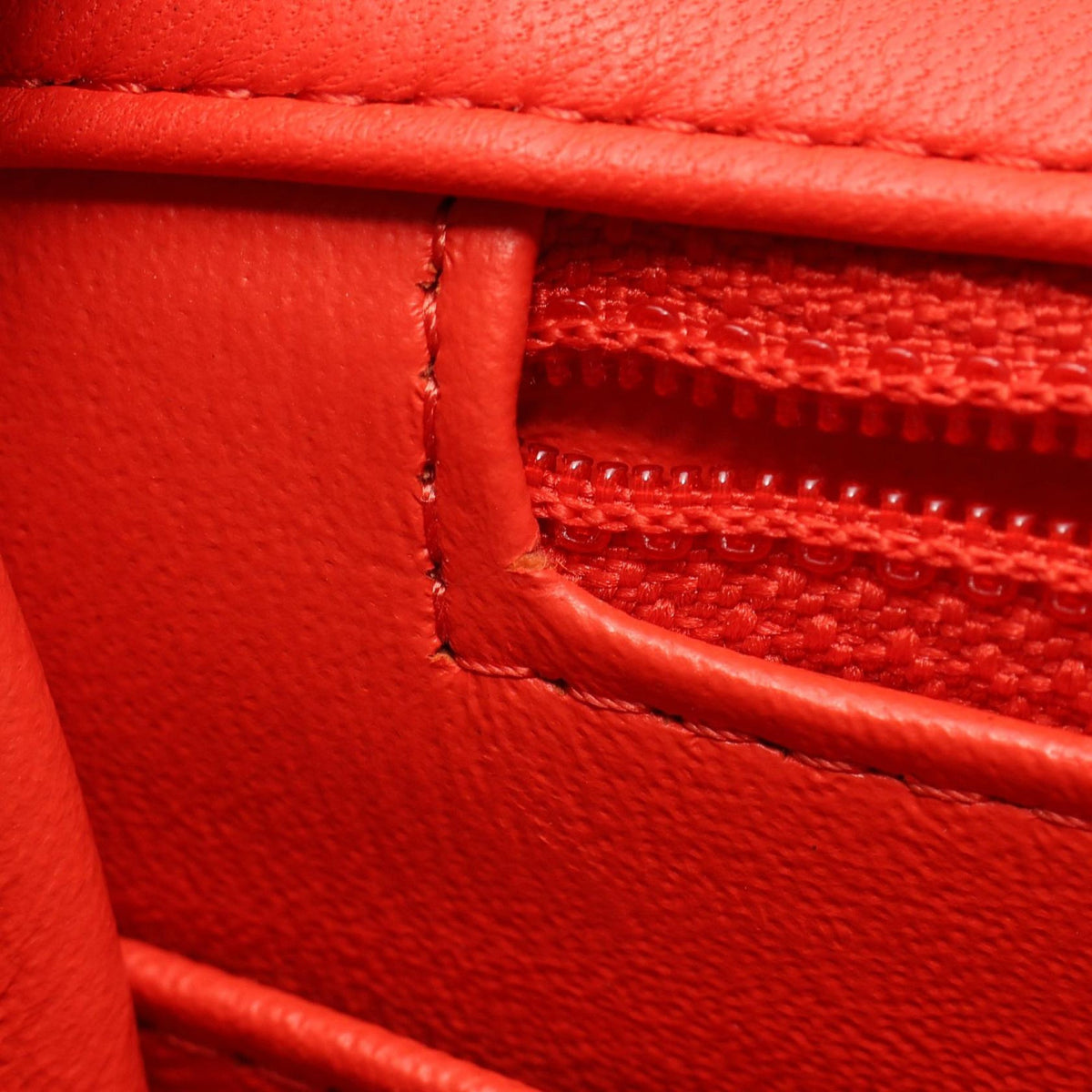 Chanel Mini Square Classic Lambskin Single Flap — Red
