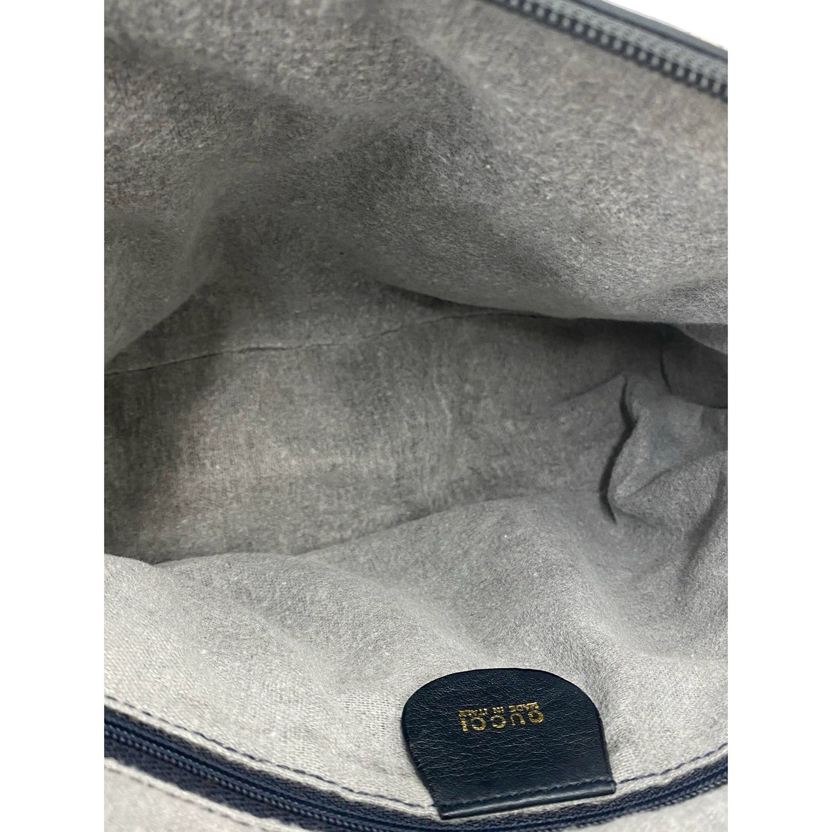 Gucci Calfskin Bamboo Satchel — Blue