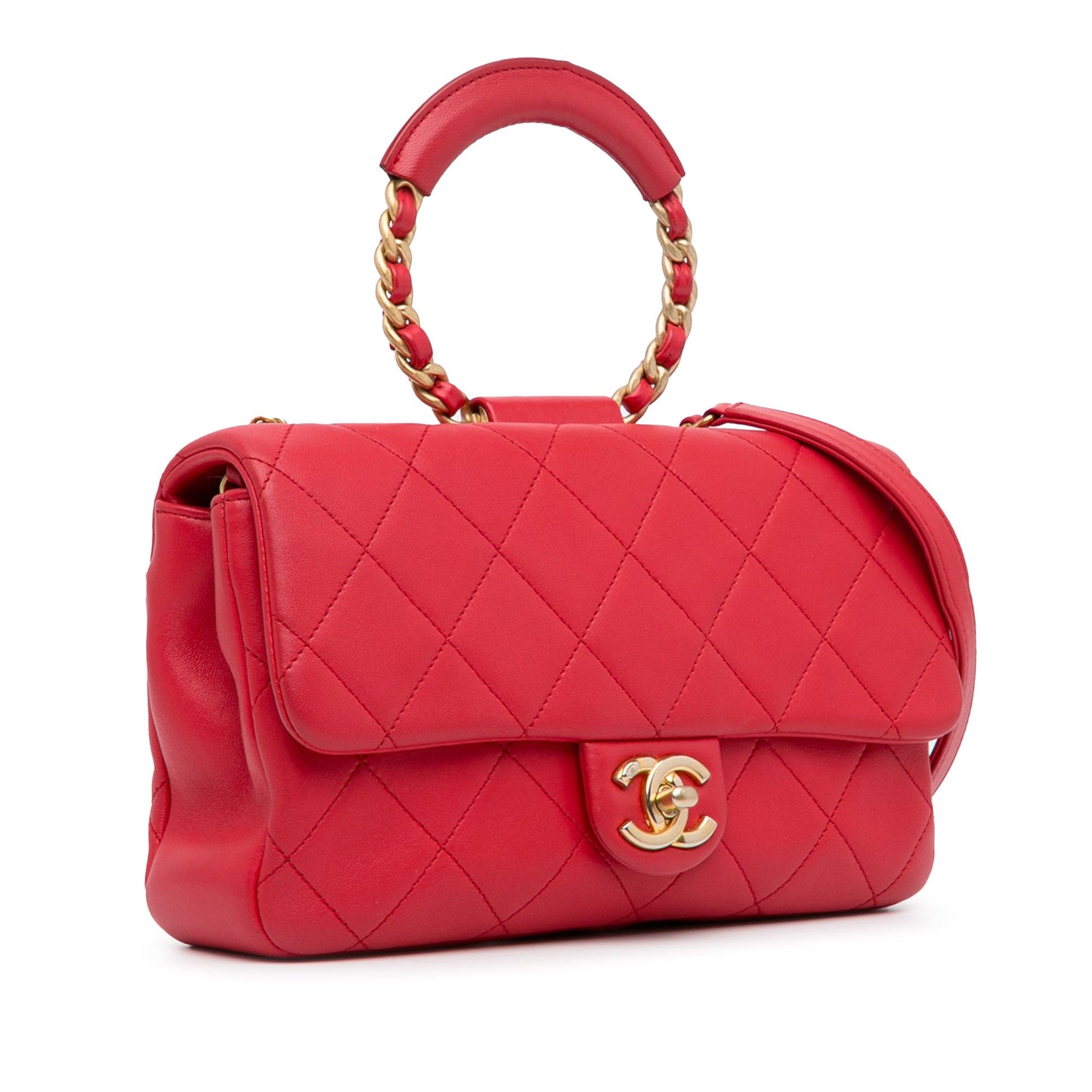Chanel Medium Lambskin In The Loop Flap