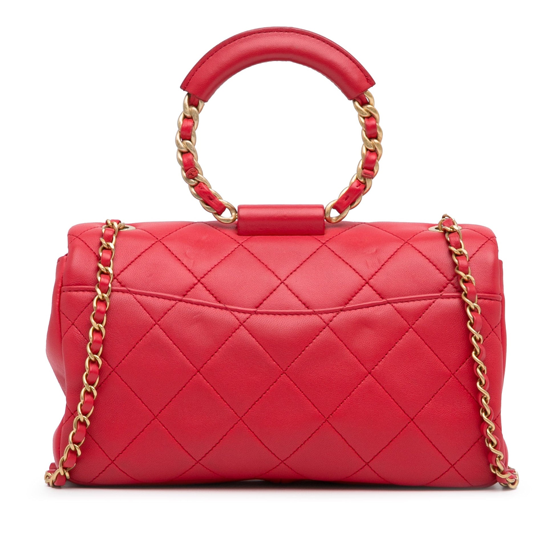 Chanel Medium Lambskin In The Loop Flap