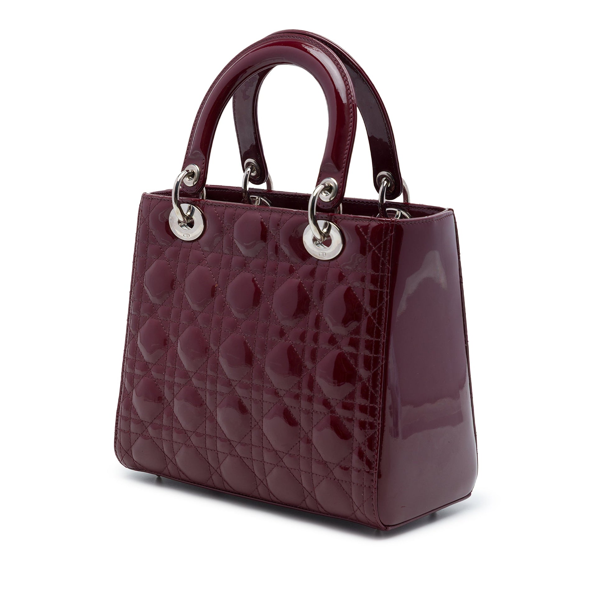 Dior Medium Patent Cannage Lady Dior