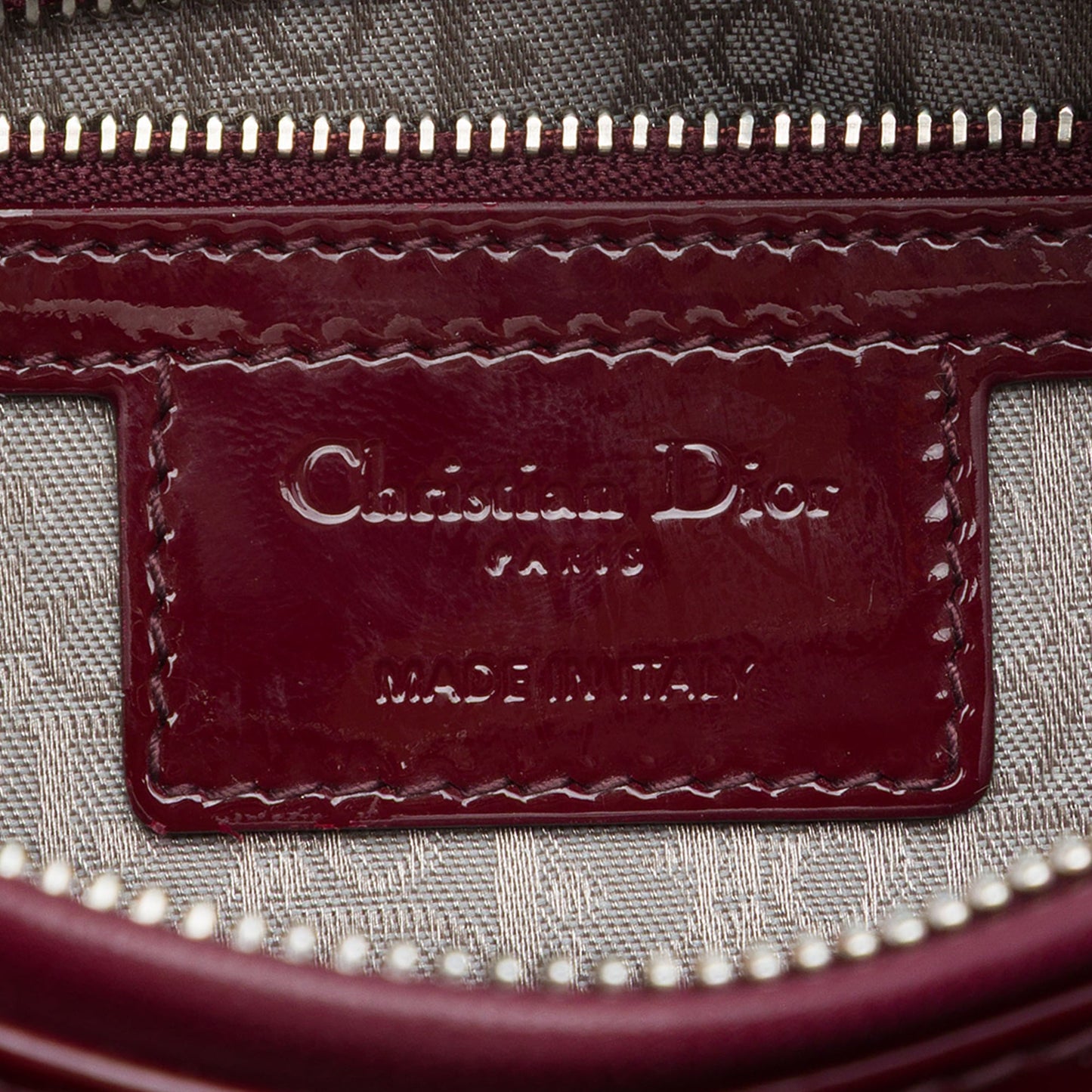 Dior Medium Patent Cannage Lady Dior