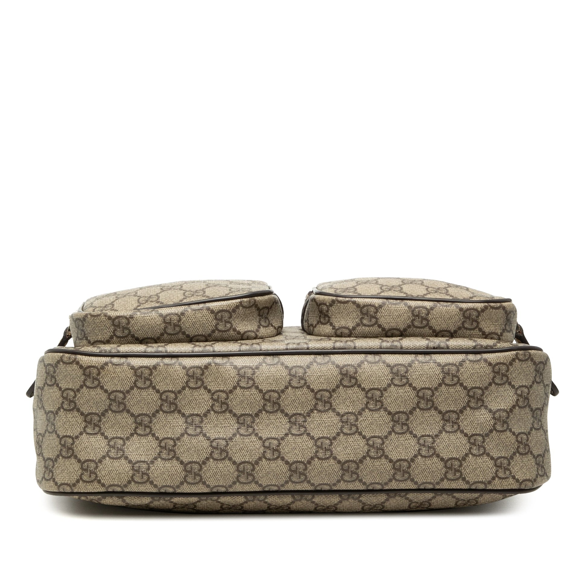 Gucci GG Supreme Double Pocket Crossbody