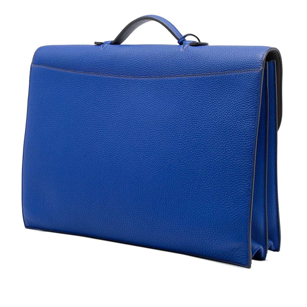 Hermès Togo Verso Sac a Depeches 40 — Blue