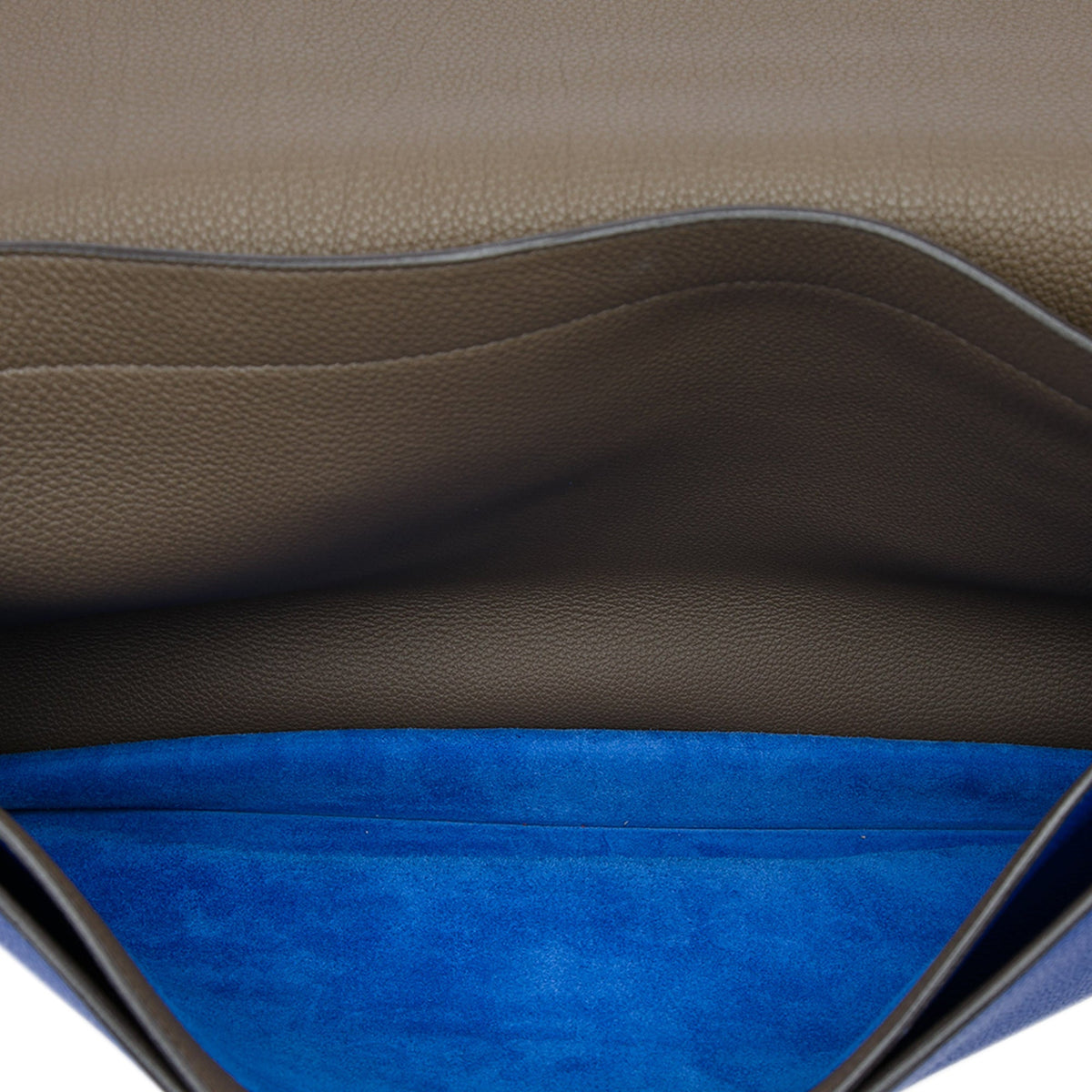 Hermès Togo Verso Sac a Depeches 40 — Blue