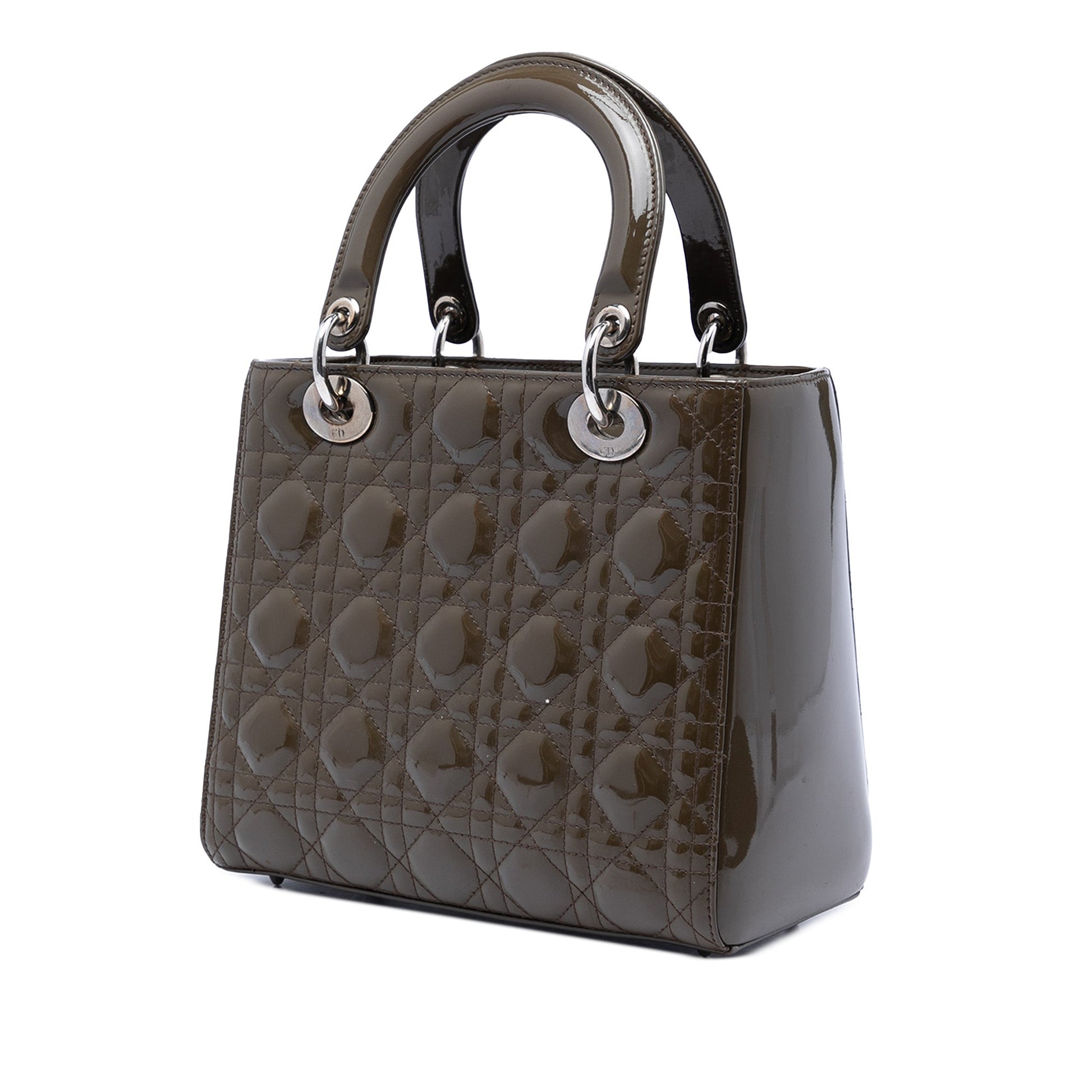 Dior Medium Patent Cannage Lady Dior