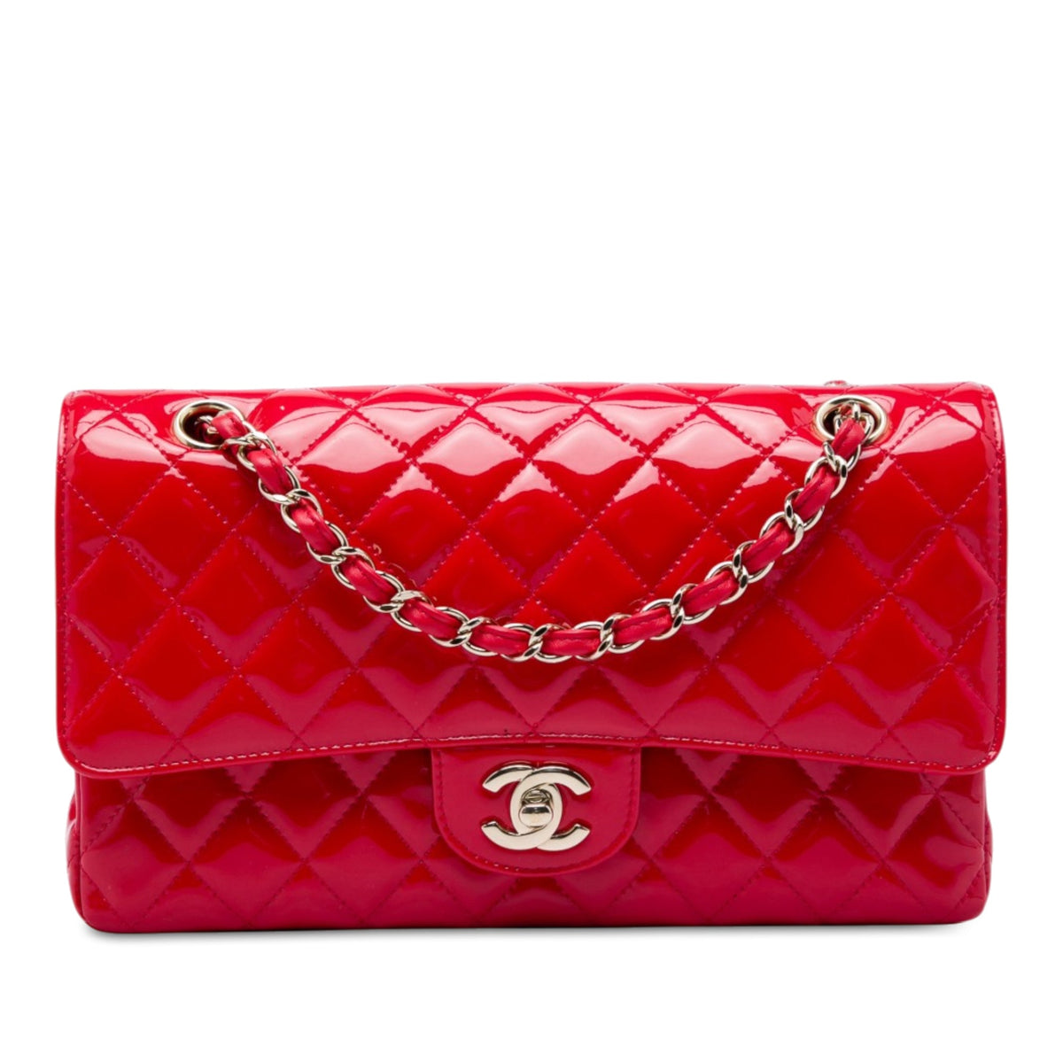 Chanel Medium Classic Patent Double Flap