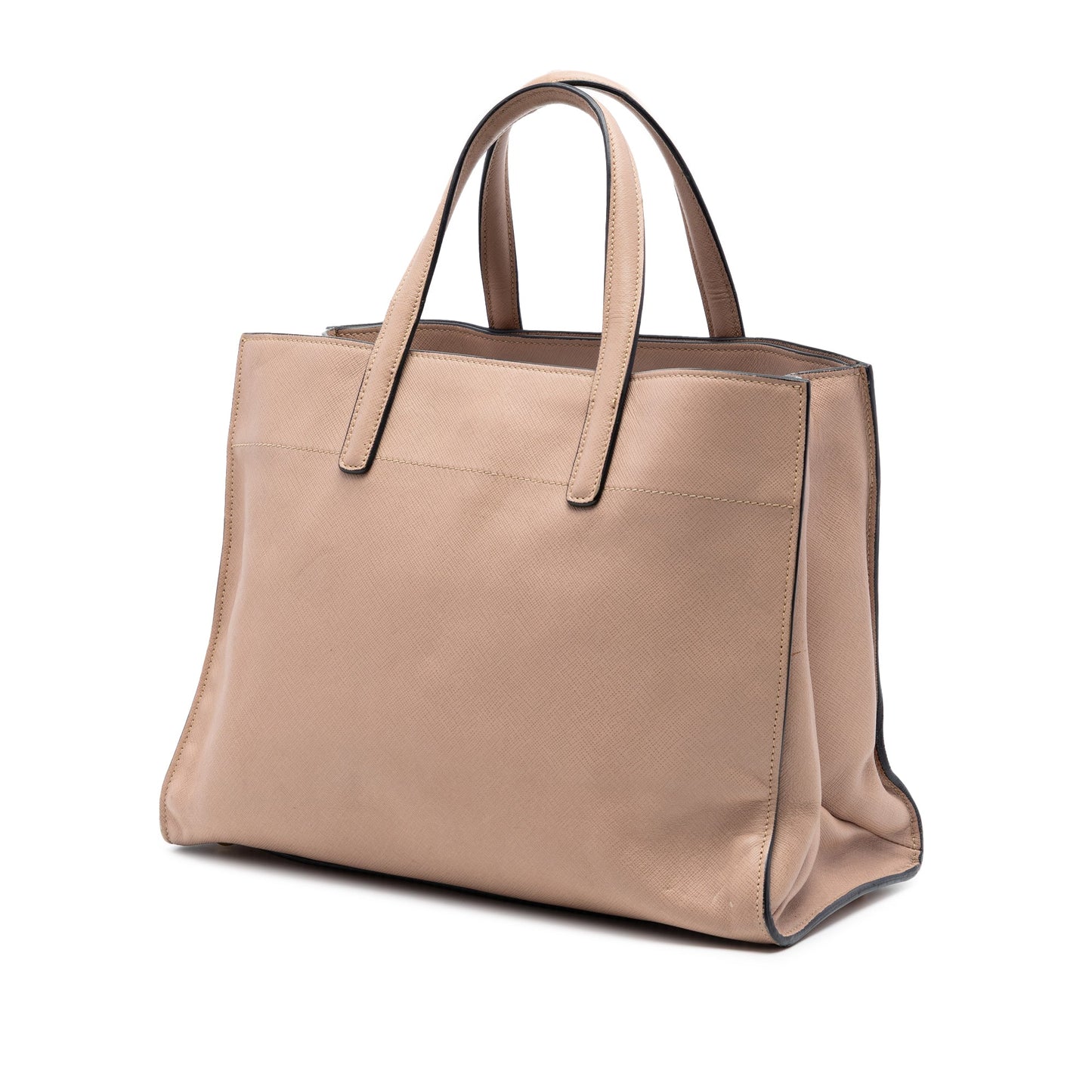 Prada Saffiano Soft Triple Pocket Satchel