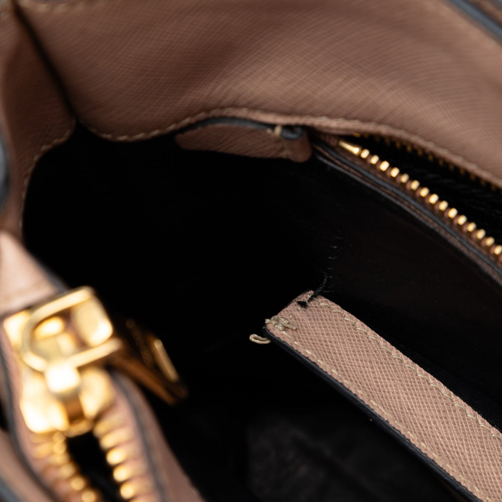 Prada Saffiano Soft Triple Pocket Satchel