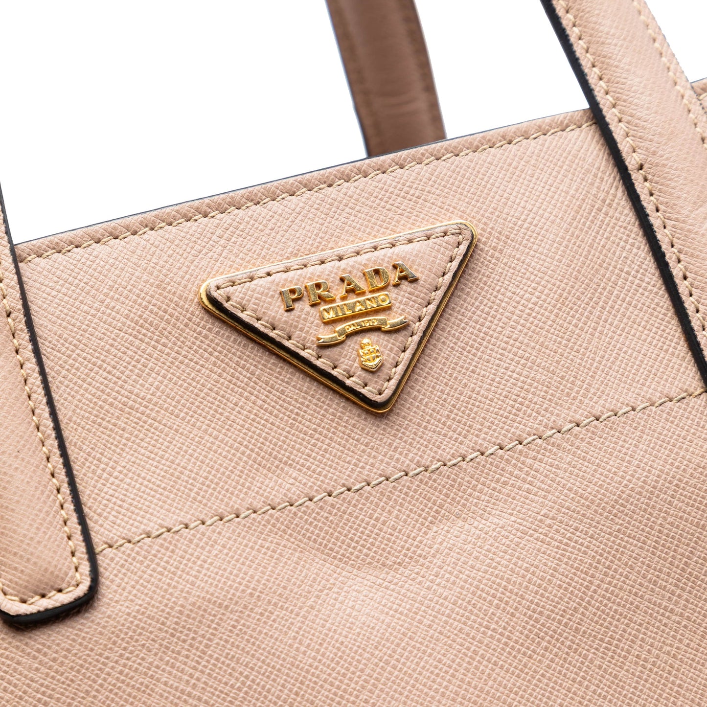 Prada Saffiano Soft Triple Pocket Satchel