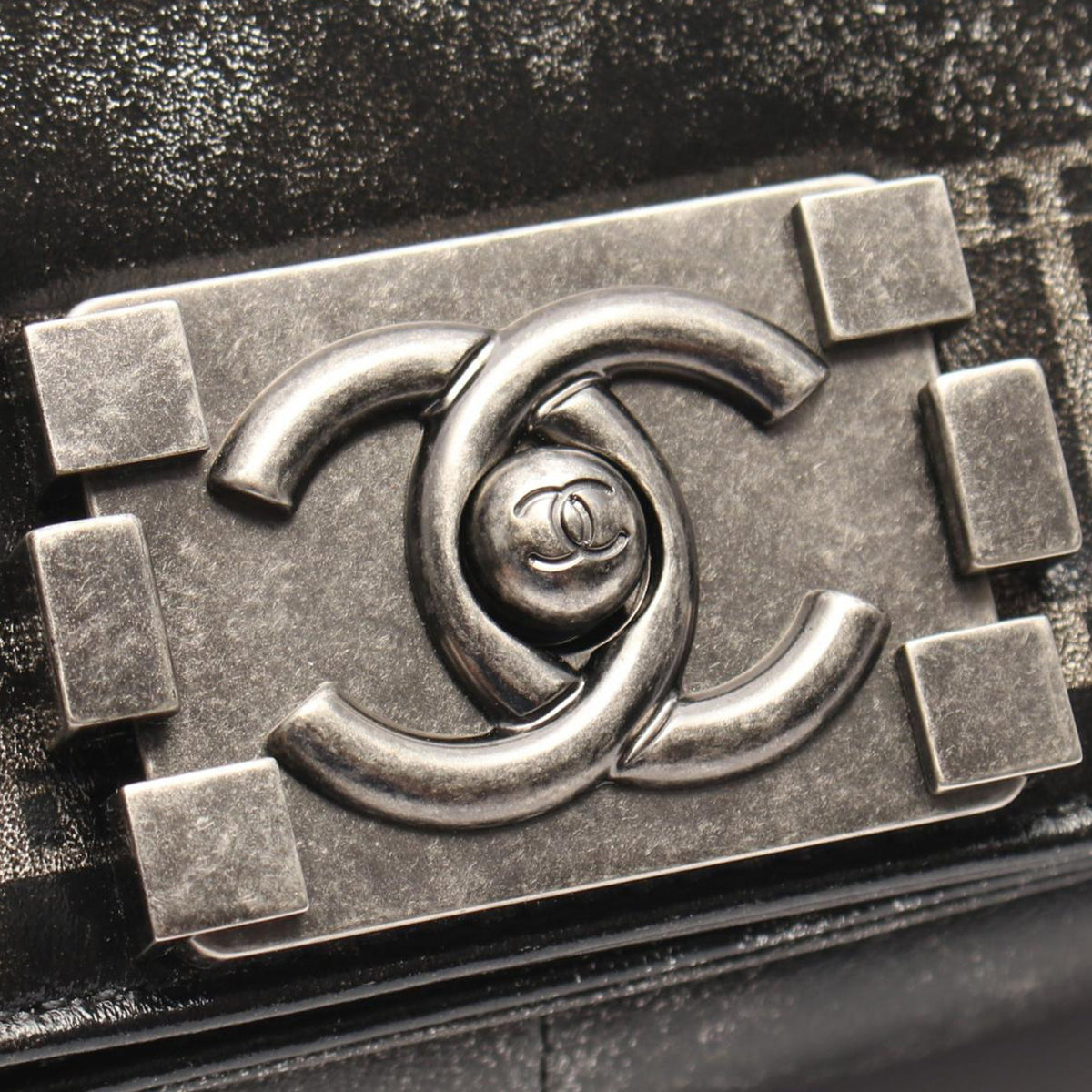 Chanel Old Medium Distressed Calfskin Paris in Rome Boy Flap