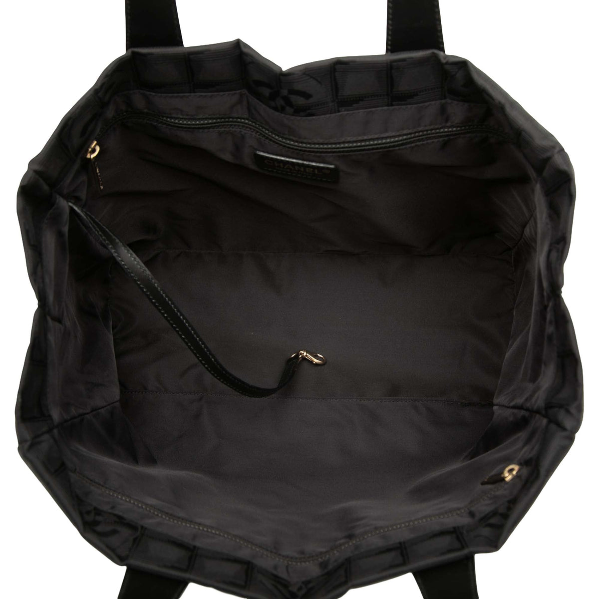 Chanel New Travel Line Nylon Tote — Black