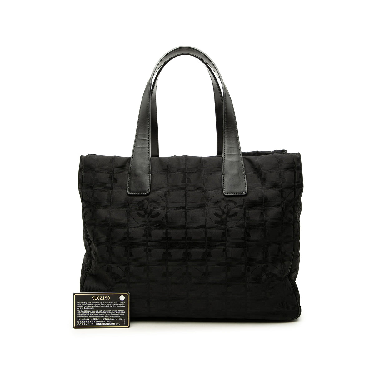 Chanel New Travel Line Nylon Tote — Black
