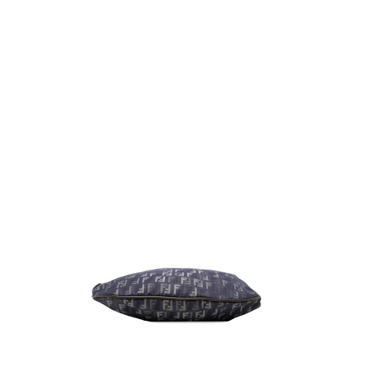 Fendi Zucchino Denim Oyster Shoulder Bag