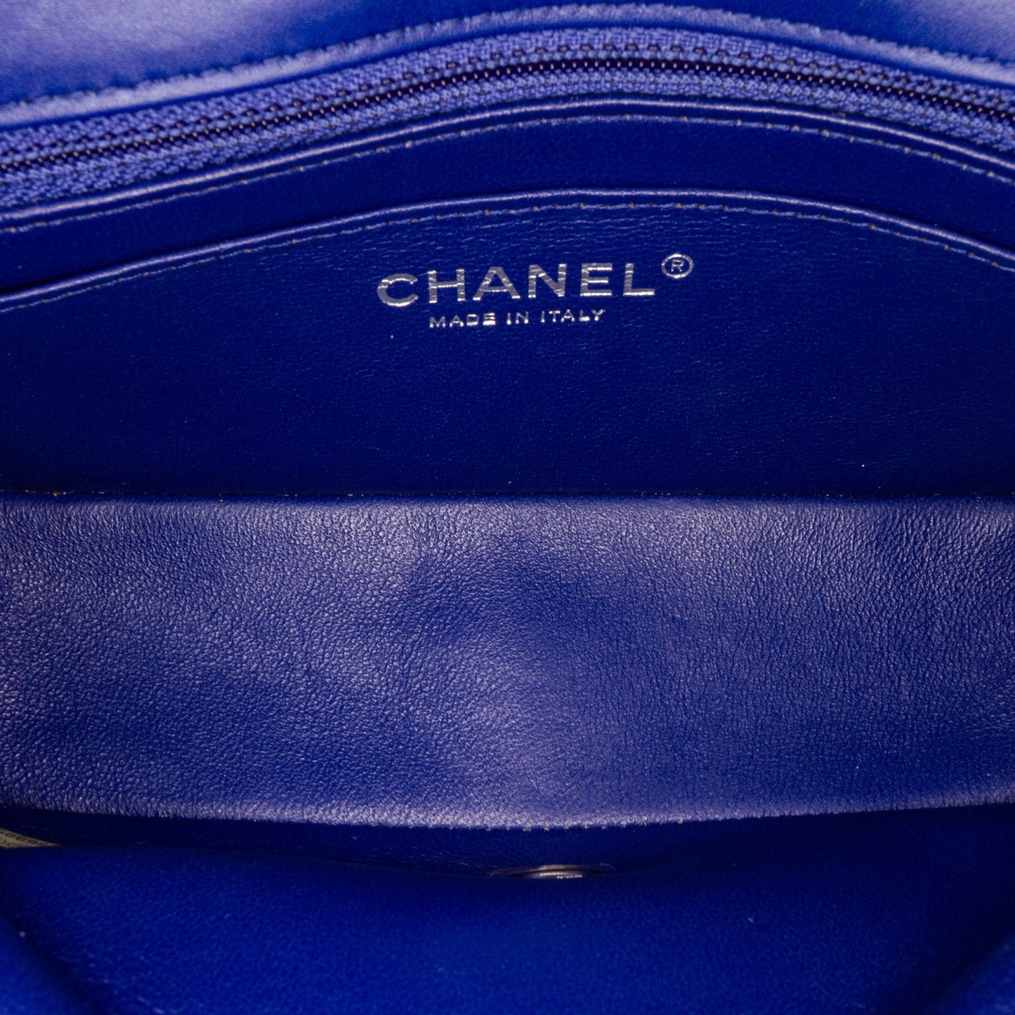 Chanel Mini Rectangular Classic Chevron Patent Single Flap