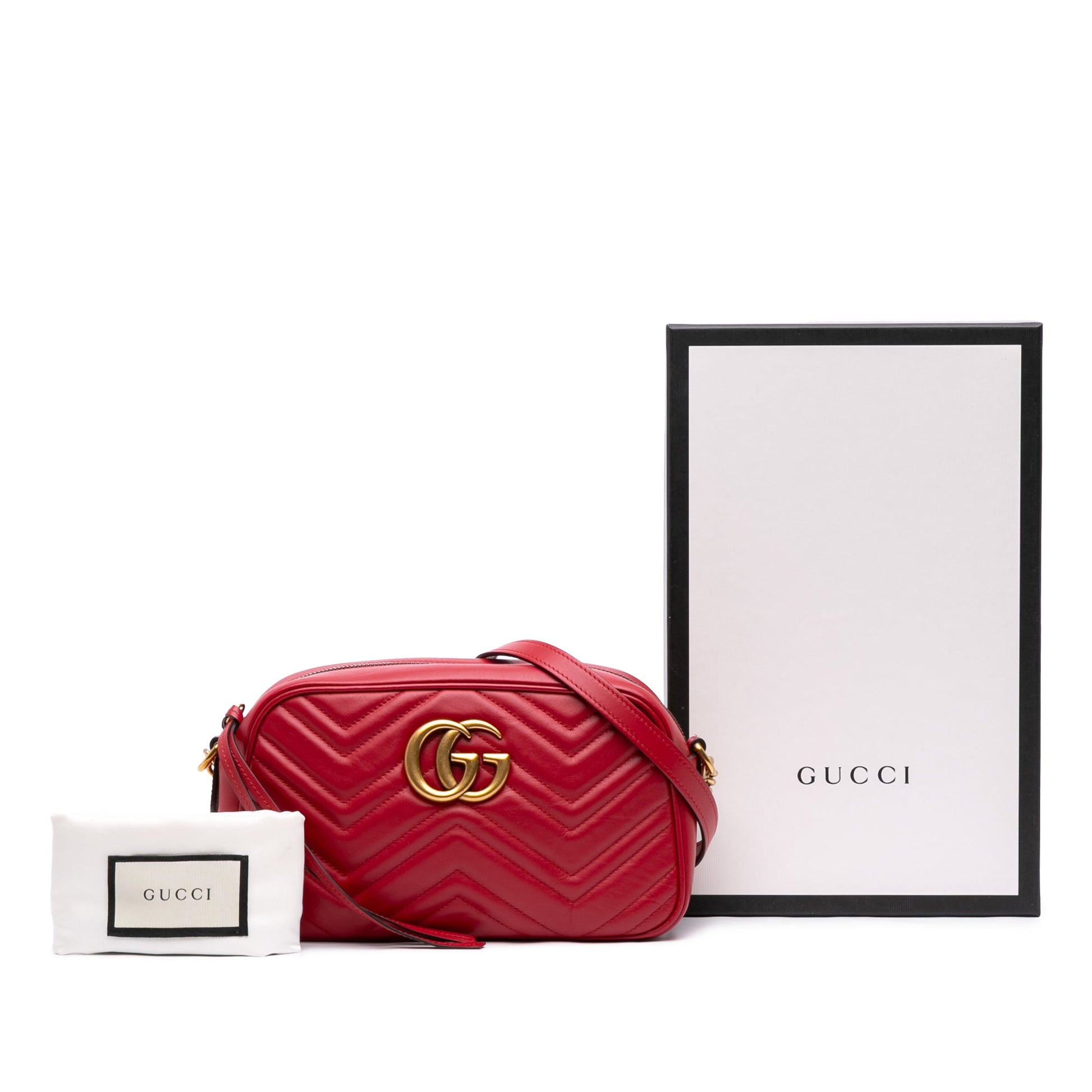Gucci Small GG Marmont Matelasse Leather Crossbody