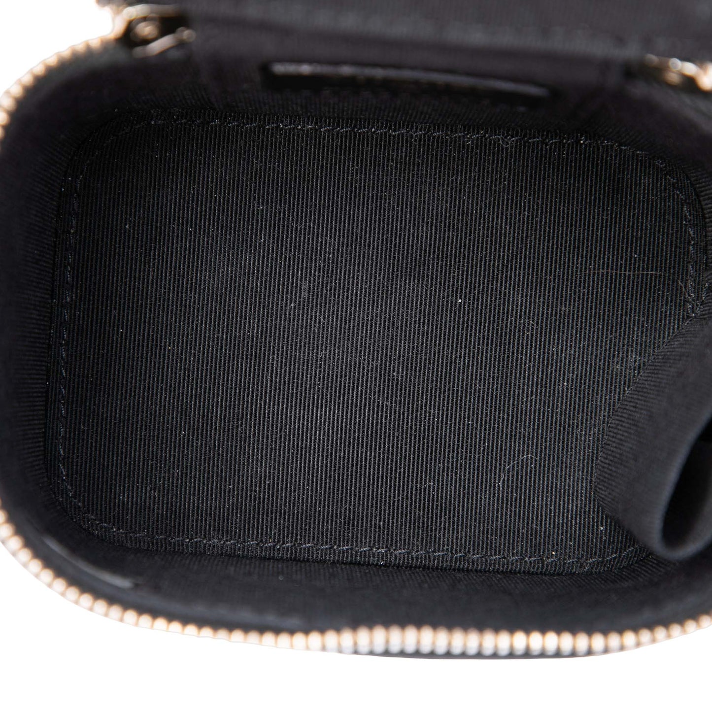 Chanel Mini Camellia Embossed Lambskin Vanity Case With Chain