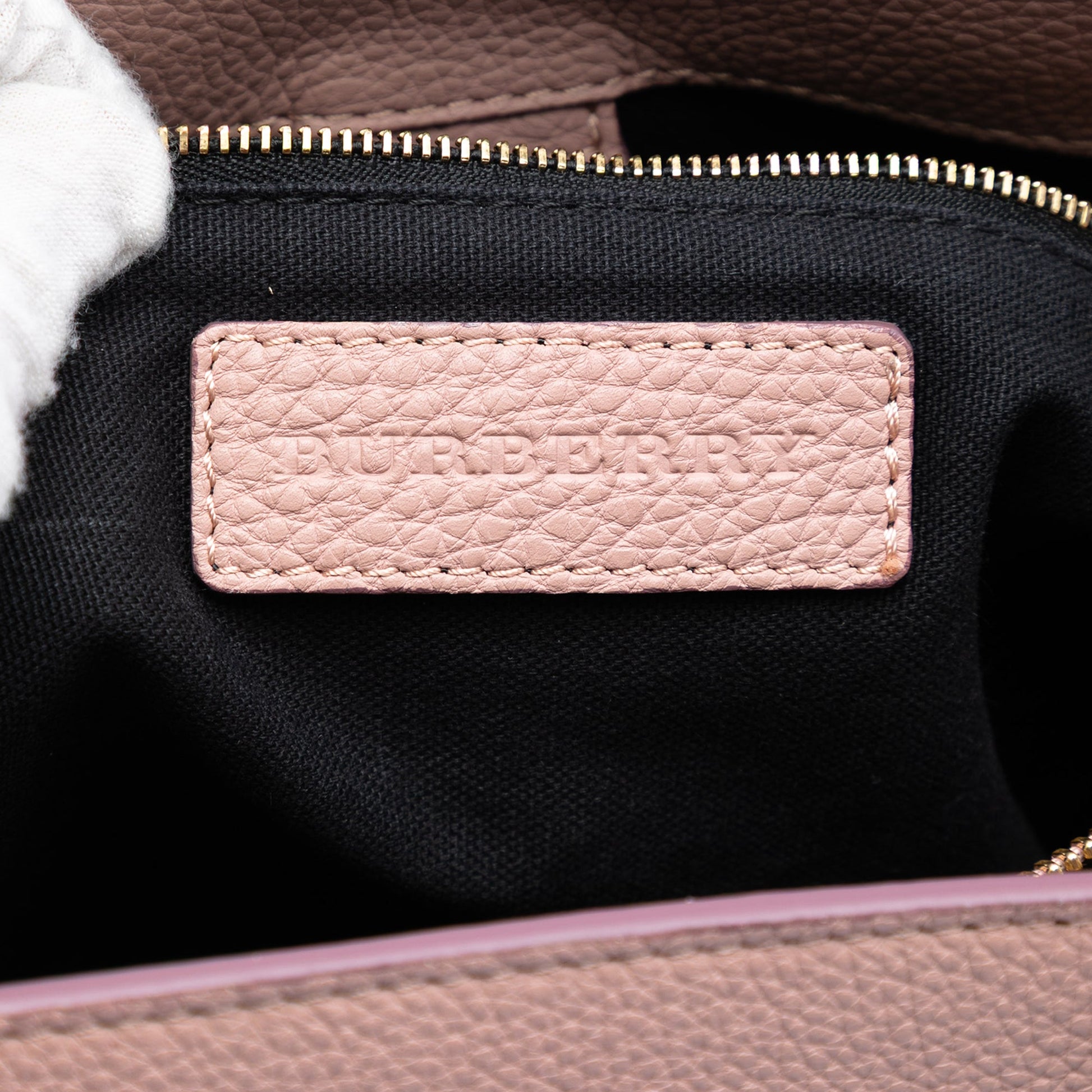 Burberry Medium Calfskin and House Check Banner Satchel