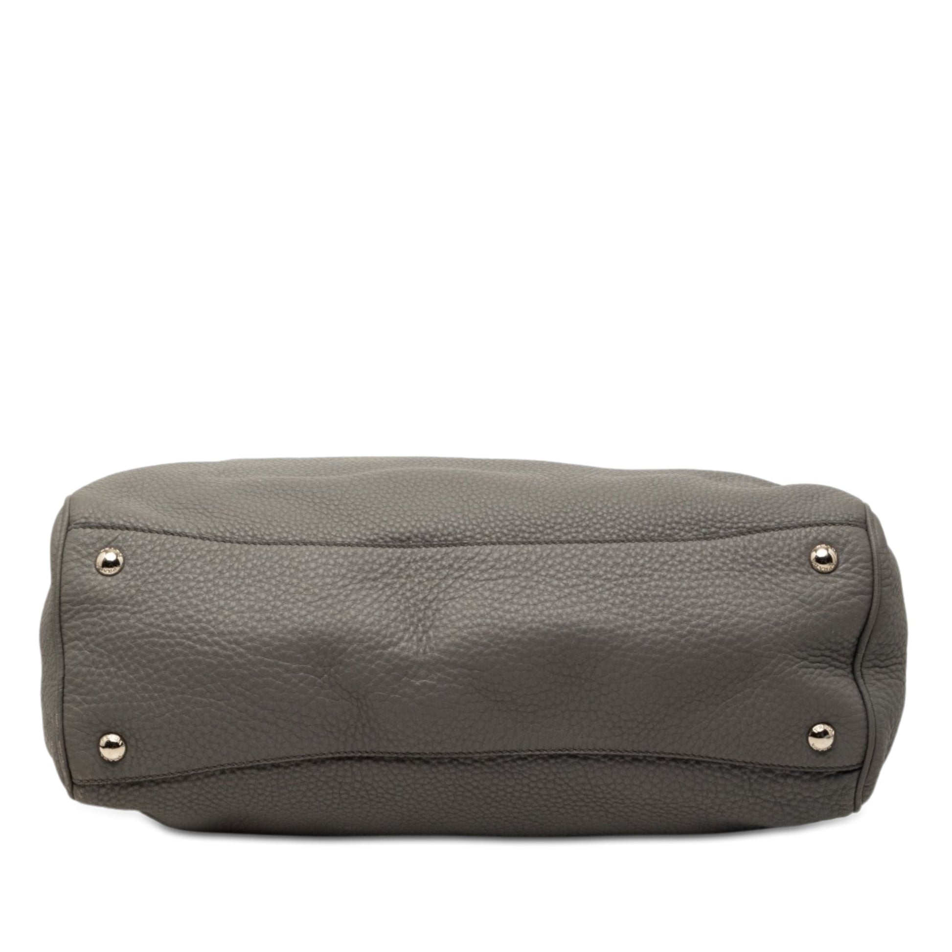 Prada Vitello Daino Zip Top Satchel
