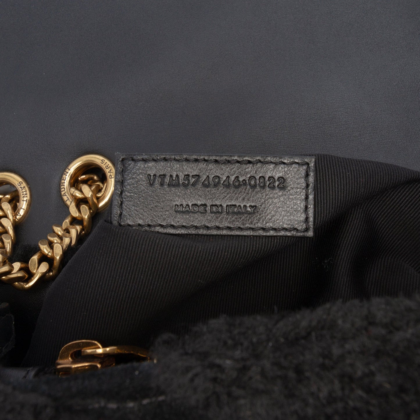 Saint Laurent Medium Shearling Loulou Shoulder Bag