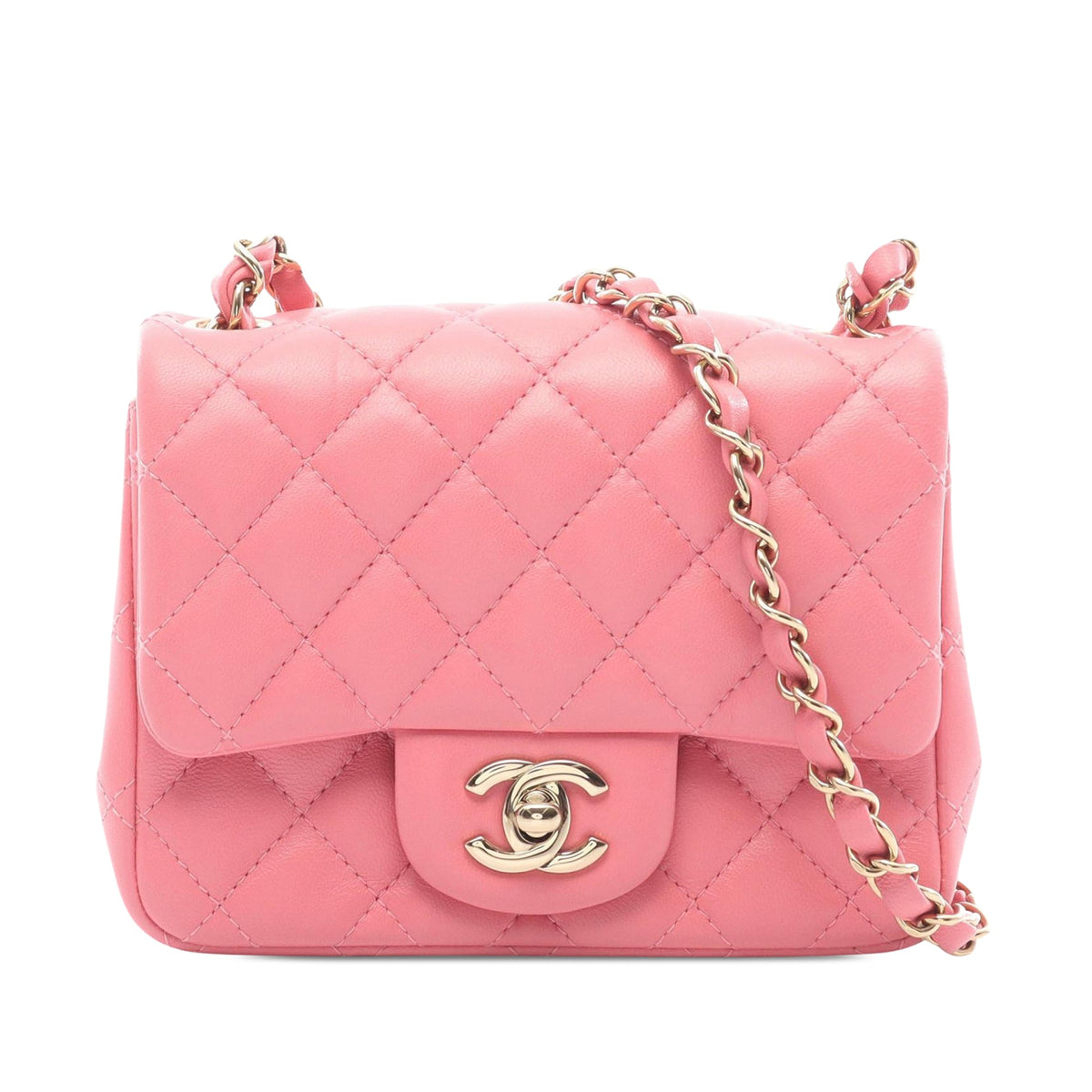 Chanel Mini Square Classic Lambskin Single Flap