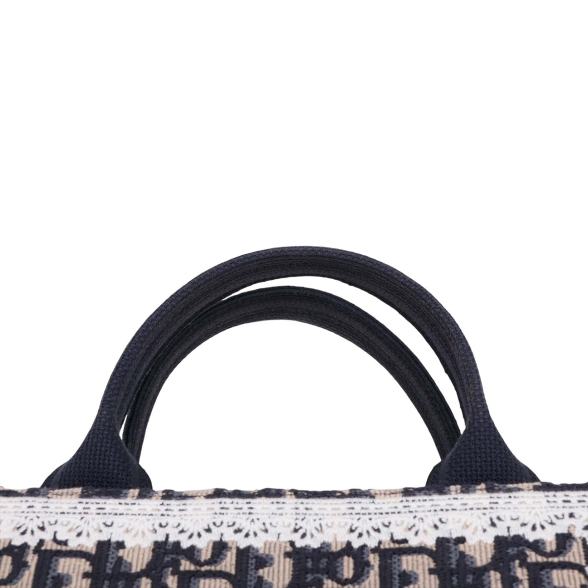Dior Small Oblique Canvas Embroidered Book Tote — Blue