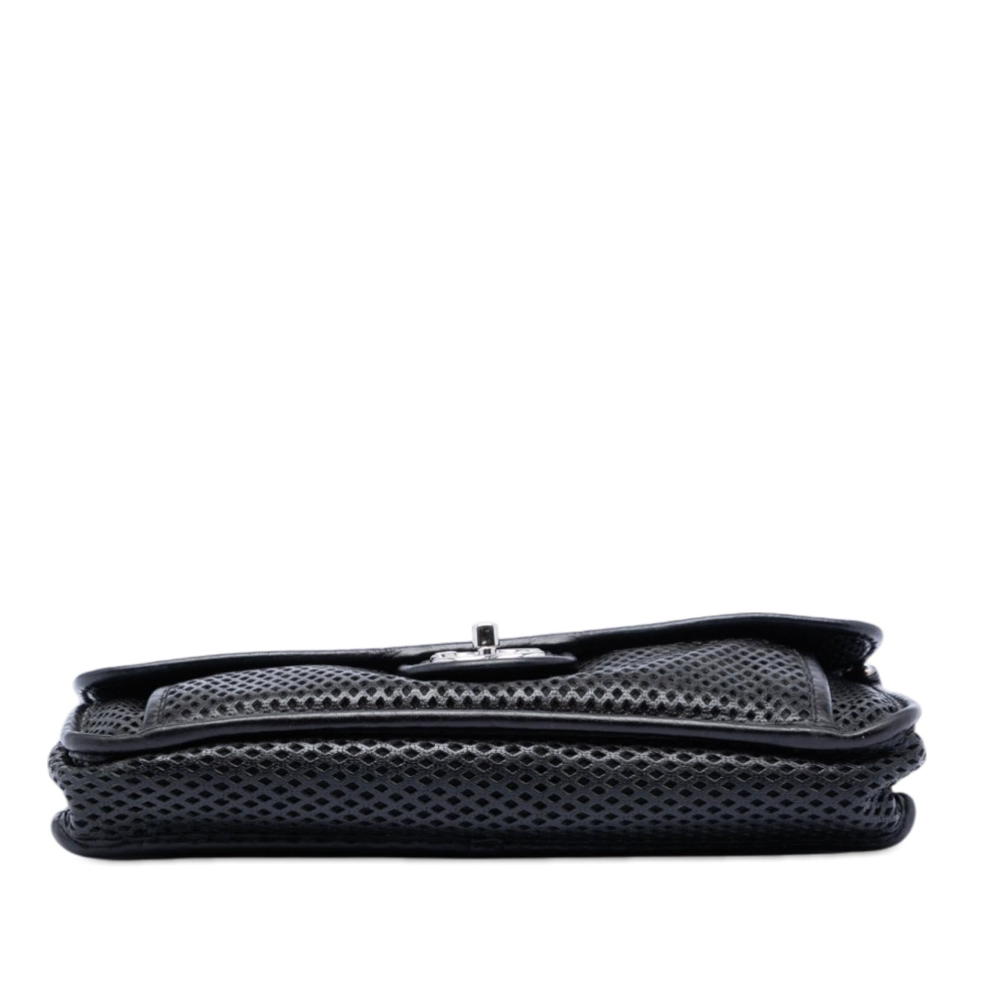 Medium Perforated Lambskin Up In The Air Flap