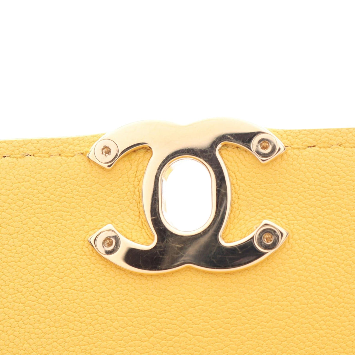 Chanel Small Quilted Goatskin Casual Trip Flap — Yellow
