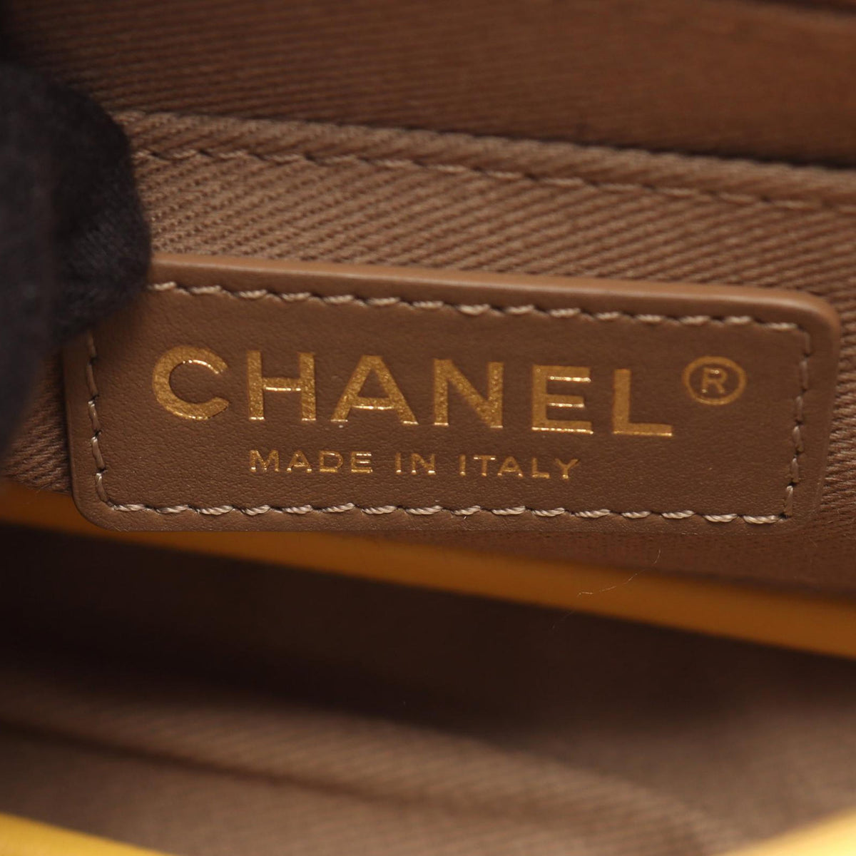 Chanel Small Quilted Goatskin Casual Trip Flap — Yellow