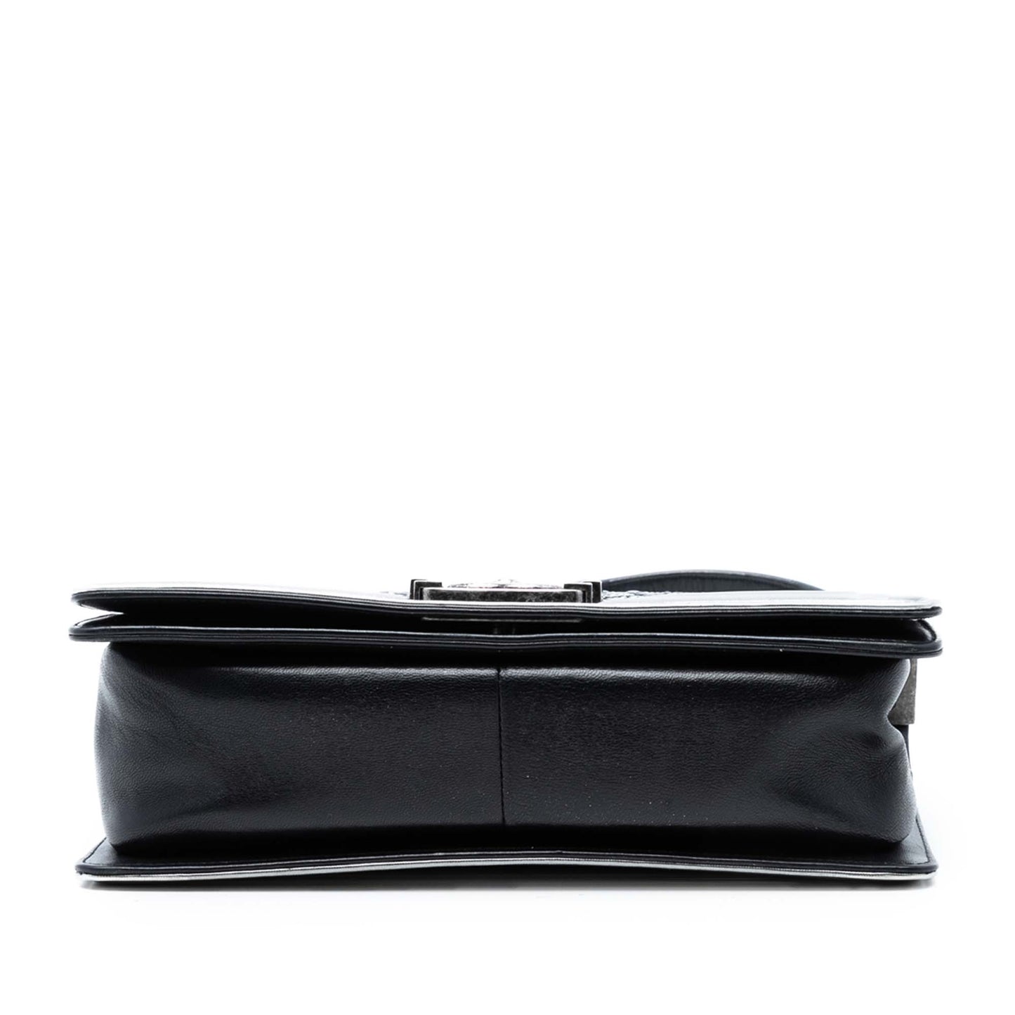 Chanel Old Medium Calfskin Crystal Embellished Boy Flap