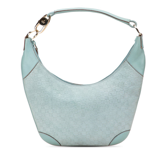 Gucci G Square Suede Hobo