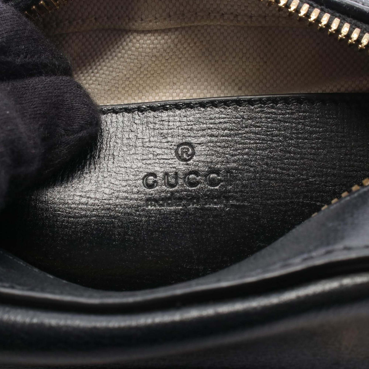 Gucci Mini Calfskin Horsebit 1955 Crossbody — Black