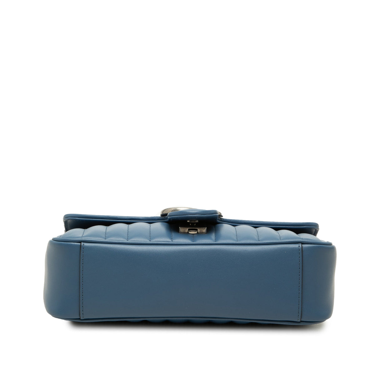 Gucci Medium GG Marmont Matelasse Calfskin Shoulder Bag — Blue