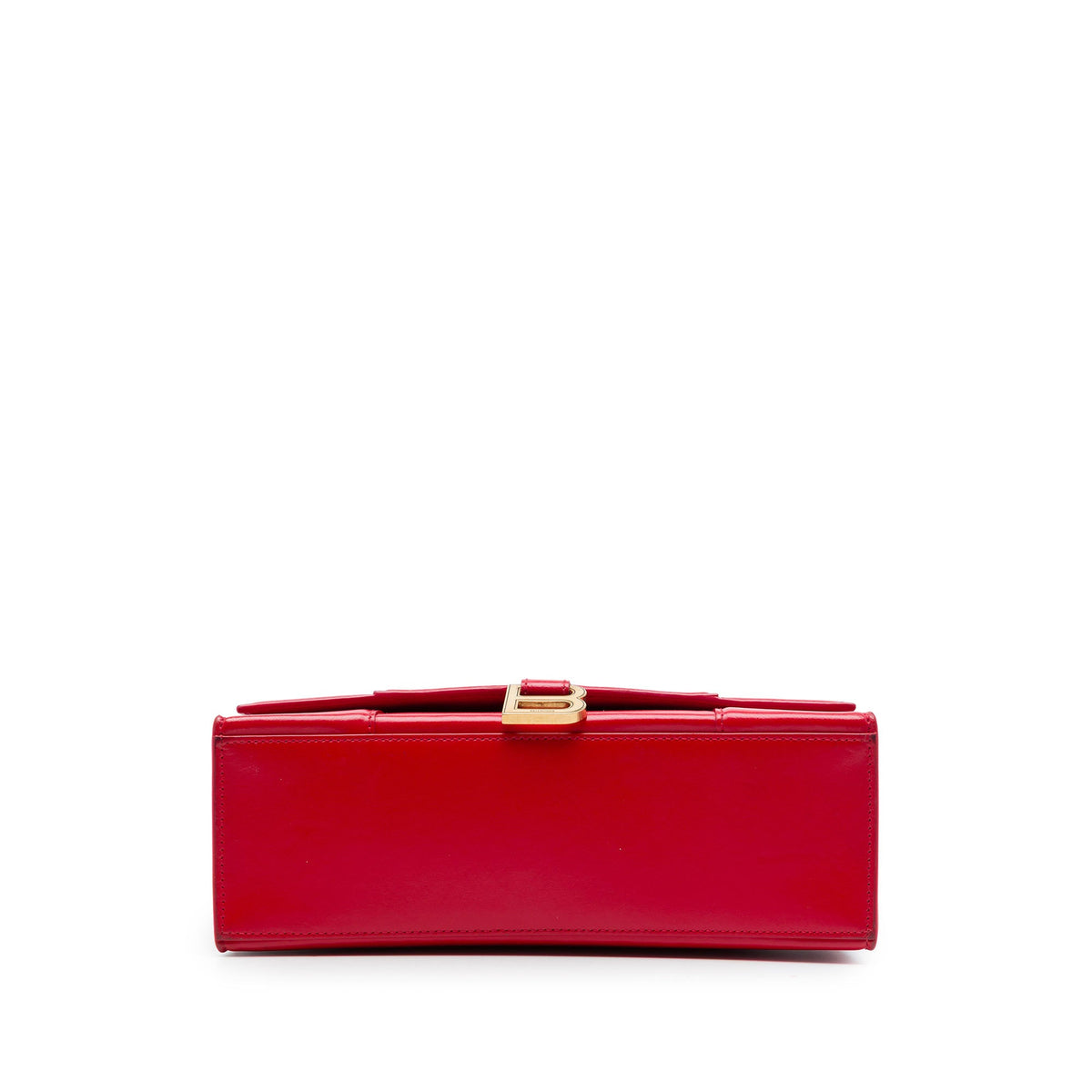Balenciaga Medium Shiny Box Calfskin Hourglass Top Handle Bag