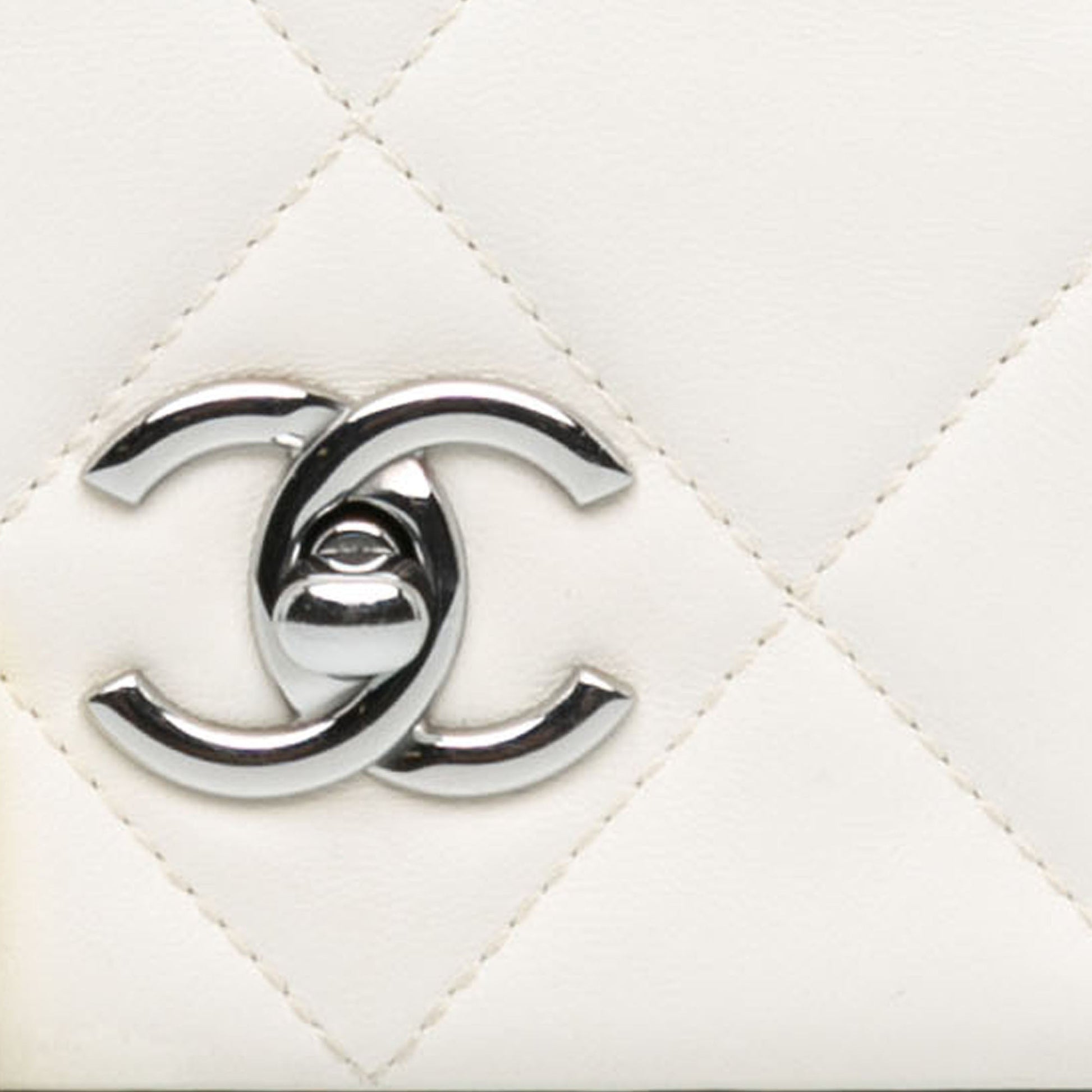 Chanel Mini Quilted Lambskin Chain Rows Flap