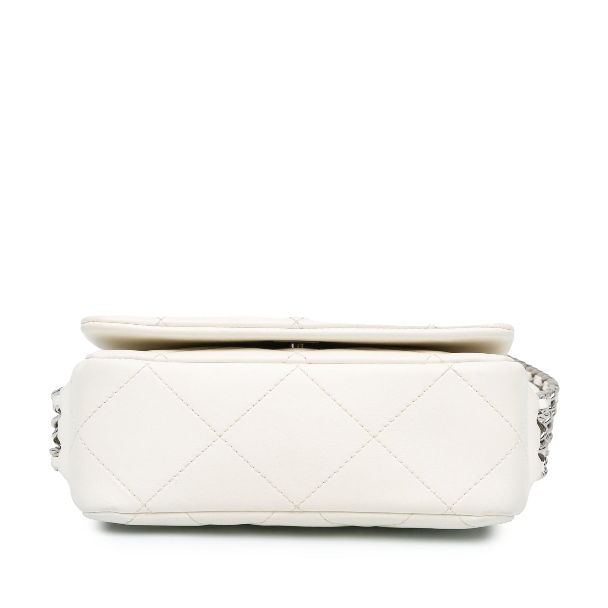 Chanel Mini Quilted Lambskin Chain Rows Flap