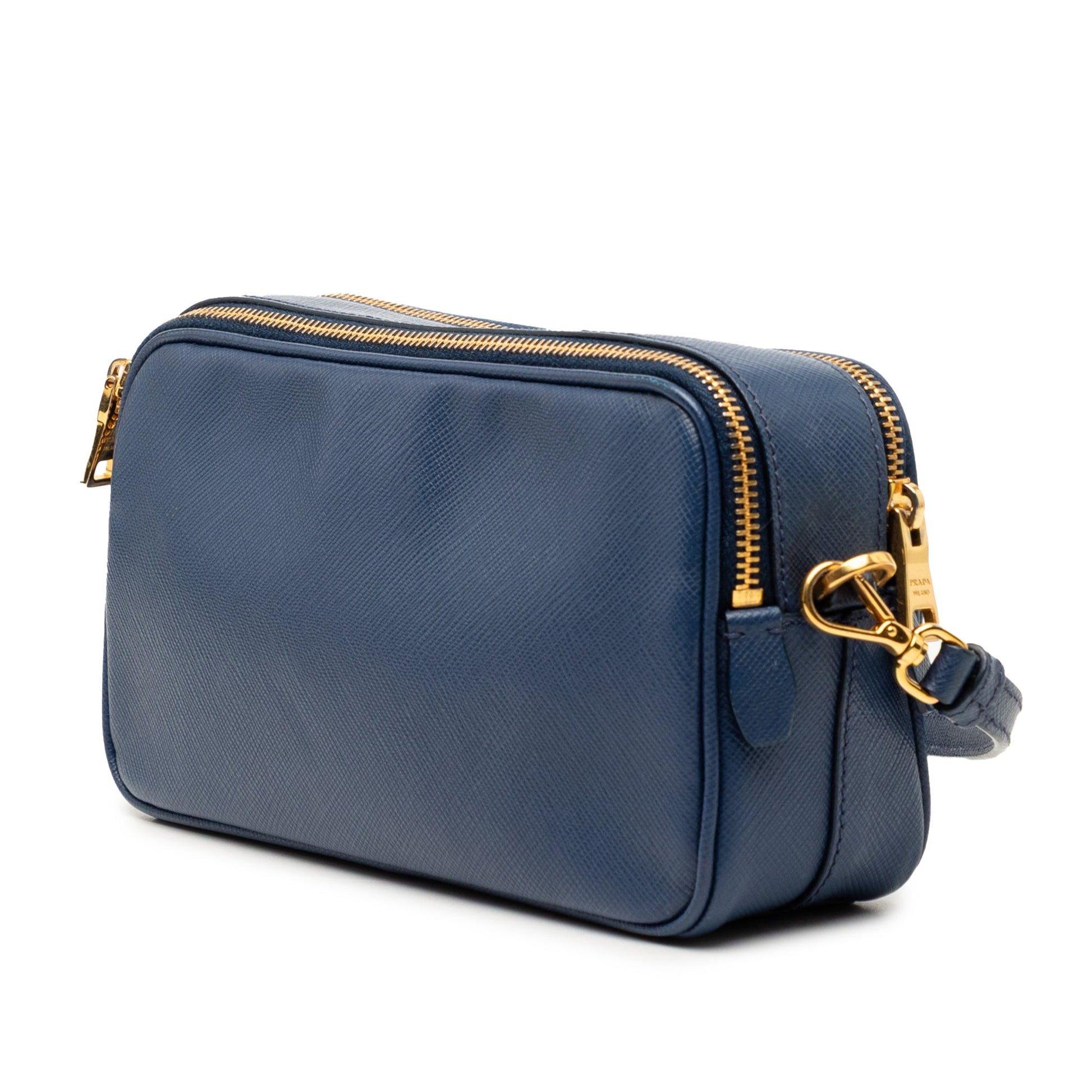 Prada Mini Saffiano Double Zip Crossbody