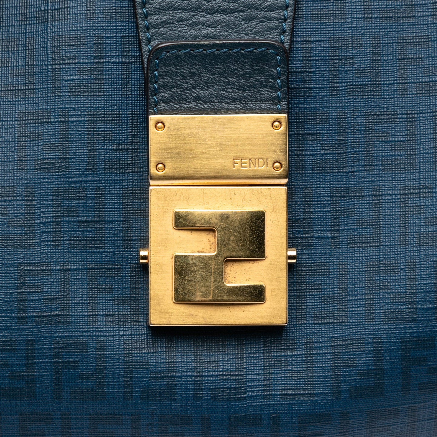 Fendi Zucchino Spalmati Chiusura Tote